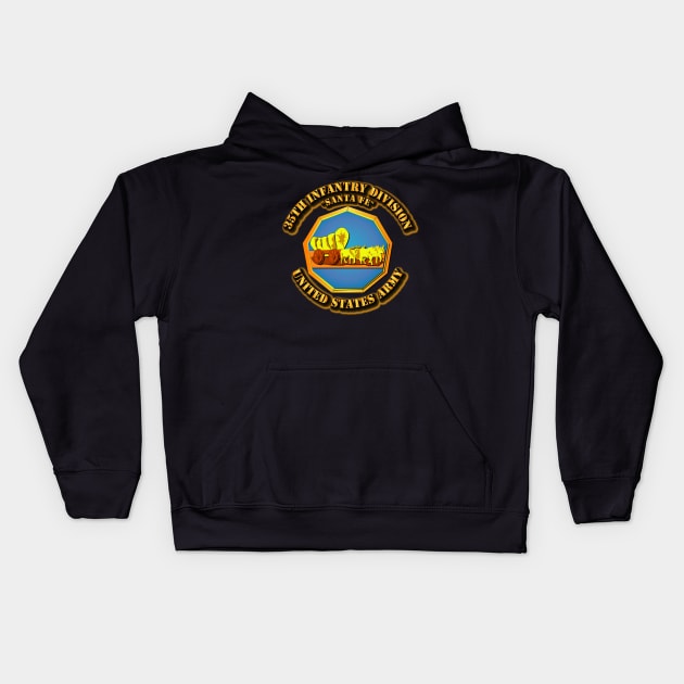 35th Infantry Division - DUI Kids Hoodie by twix123844